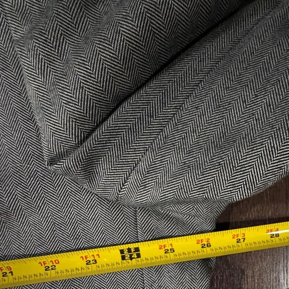Lauren Ralph Lauren Herringbone Blazer Sport Coat Men's 50L Long‎ Polyester Gray